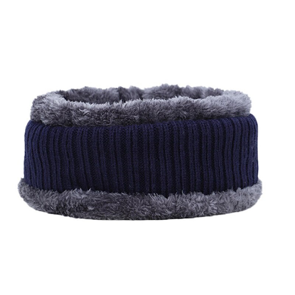 Vintermössor för män Skullies Beanie Mössa Vintermössa Män Kvinnor Ullscarf Mössor Set Balaclava Mask Gorras Bonnet Stickad Mössa Gray Cap One Size