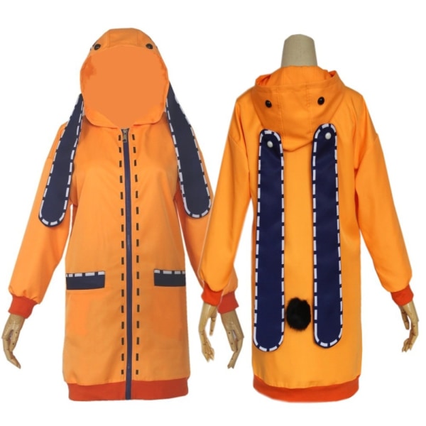 Cosplay Kostymer Kakegurui Yumeko Jabami Yomotsuki Runa Japansk Skolflickuniform Komplett Set Jacka+Skjorta+Kjol+Strumpor+Slips Coat XXXL