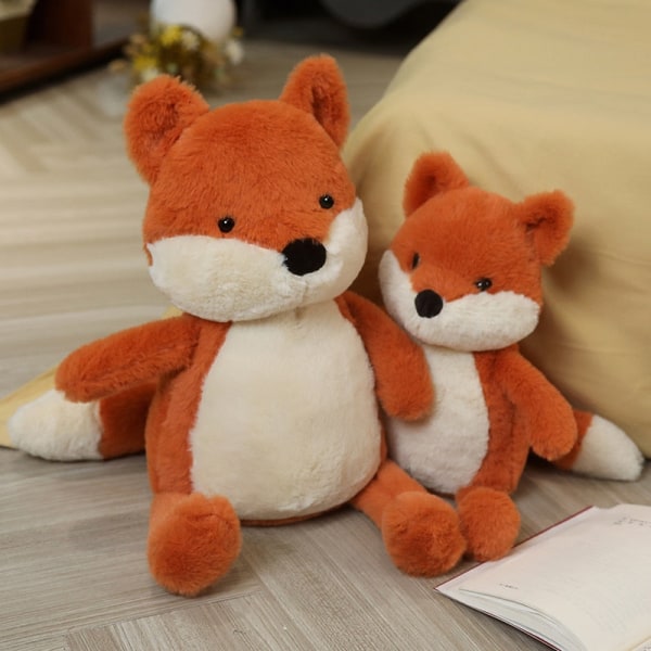 35-90cm Mjuk Fluffig Räv Plyschleksak Söt Tecknad Djur Räv Gosedjur Flickor Älskare Alla Hjärtans Dag Present Kawaii Soffdekor Kuddar 35CM