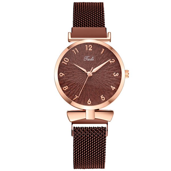 Damklocka Mode Lazybones Armband Damklocka Koreansk SOLROS Damklocka Red