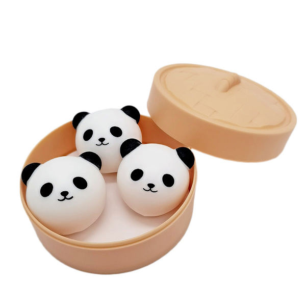 Simulering av ångkokta köttdumplings hel person klämleksaker dekompressionsleksaker TPR tryckavlastning kläm dekompressionsverktyg Single steamer