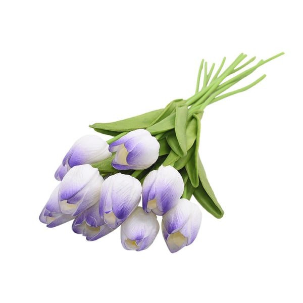 10 stk. høykvalitets ekte berøringsfølelse Calla Lily kunstige blomster Calla Lily bukett for bryllupsbukett Brude hjem blomsterdekorasjon B12 10pcs