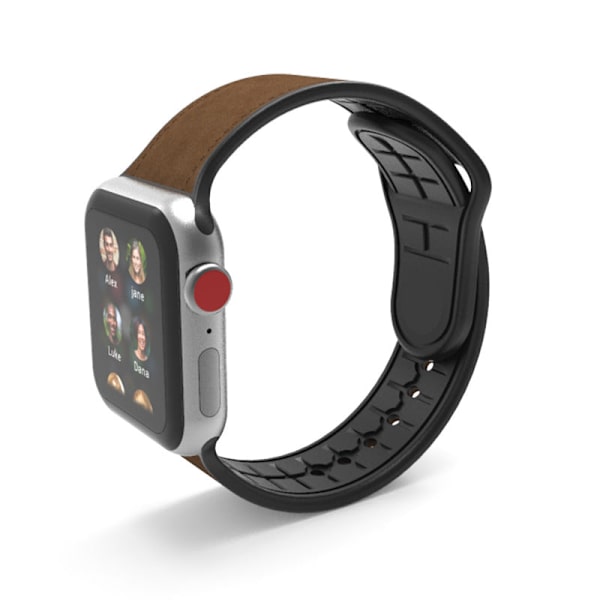 Läderarmband för Apple Watch och Apple Watch Huangguan square buckle Applicable to 38/40mm