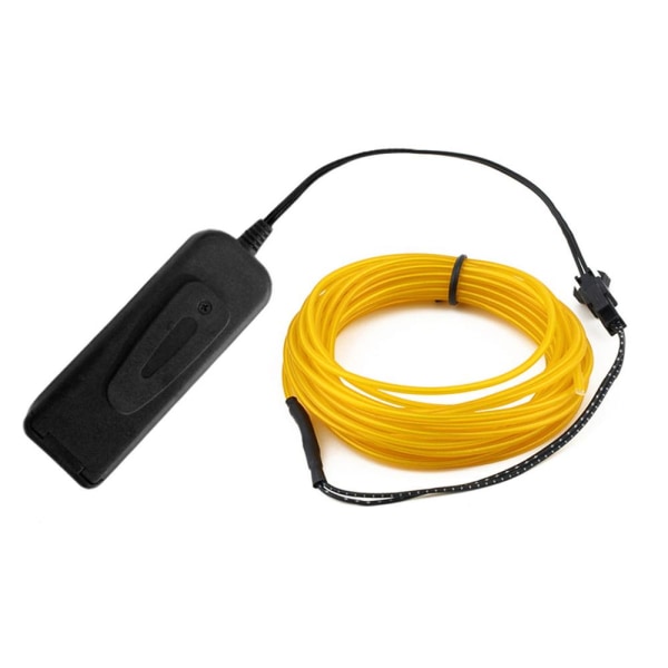 Glow EL Tråd Kabel LED Neon Jul Dansfest DIY Kostymer Kläder Ljusande Bil Ljus Dekoration Kläder Boll Rave 1m/3m/5m Red 3M