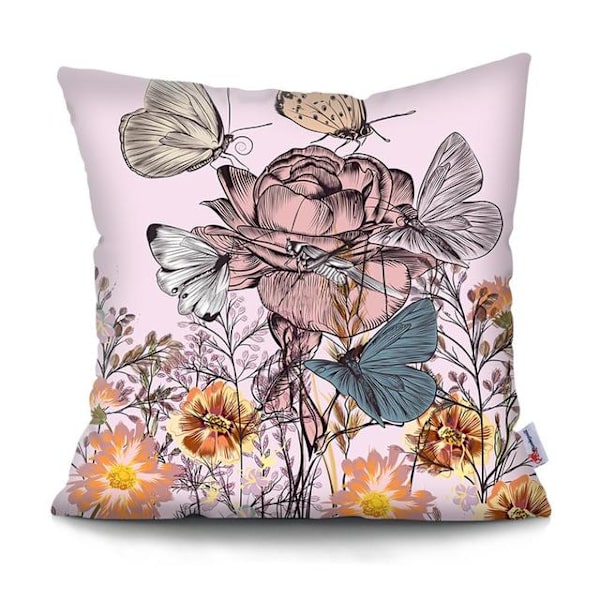 Blomster Putetrekk dekorativ pute Tropisk plante papegøye putetrekk dekorativt putetrekk for sofa Putetrekk 45x45cm BZDS1T10