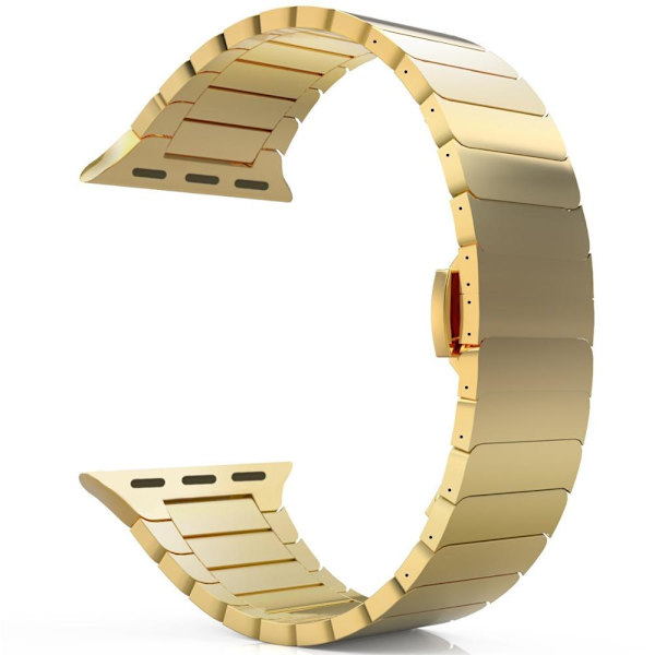 Rostfritt stålarmband för Apple Watch band 44mm 40mm iWatch band 42mm/38mm Fjäril Metallarmband Apple watch serie 5 4 3 se 6 silver 38mm or 40mm