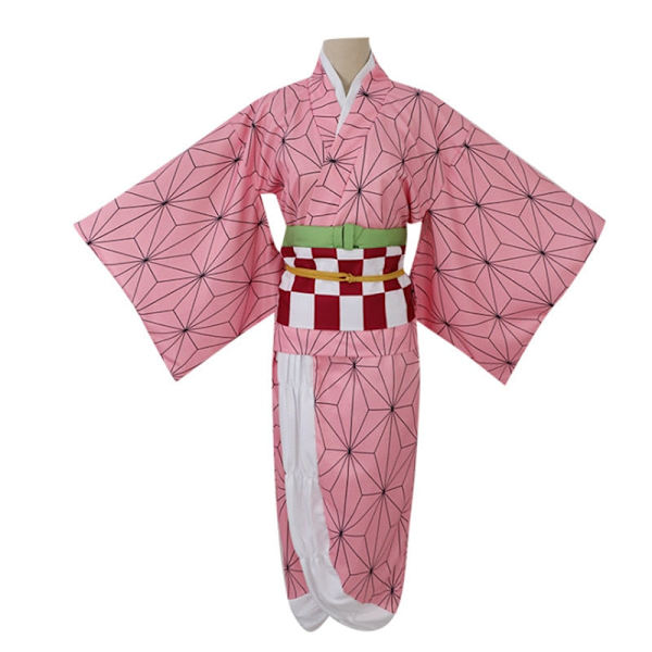 Aikuisten Lasten Anime Demon Slayer Kimetsu no Yaiba Kamado Nezuko Kimono Cosplay Puku Vaatteet A2 M