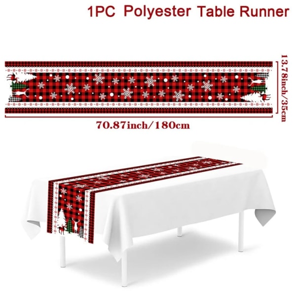 Julbordslöpare God Jul Dekorationer 2023 För Hem Duk Navidad Noel Kerst Julklappar Nyår 2024 Natal polyester 7 as picture