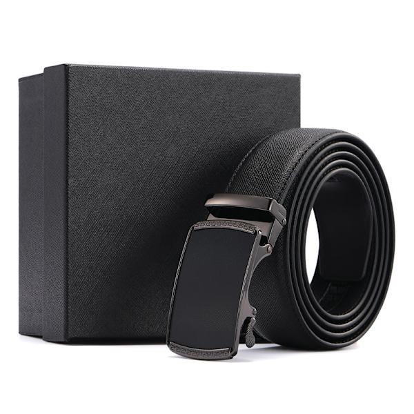 Allround Automatisk Spænde Bælte High-End Herrebælte Tilpasning Black 120cm