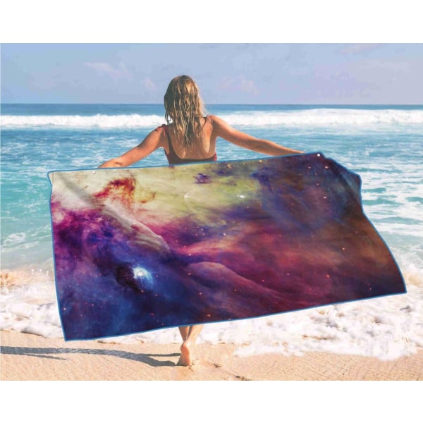 Coconut Tree Starry Sky Printed strandhandduk för vuxen Snabbtorkande Simning Surfdusch Handduk Resor Yoga Strandfilt 3 80x160cm