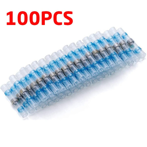 200/100/50 kpl Vedenpitävä Juotos Tiiviste Lämpöliitin Kutisteliittimet Korvakeliittimet Sähköjohto Auton Eristetty Liitin As photo purple 100pcs