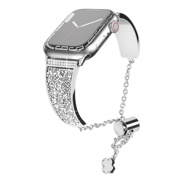 Kellon ranneke Apple Watch iWatch 42/44/45/49MM Hopea + Hopea Timantti