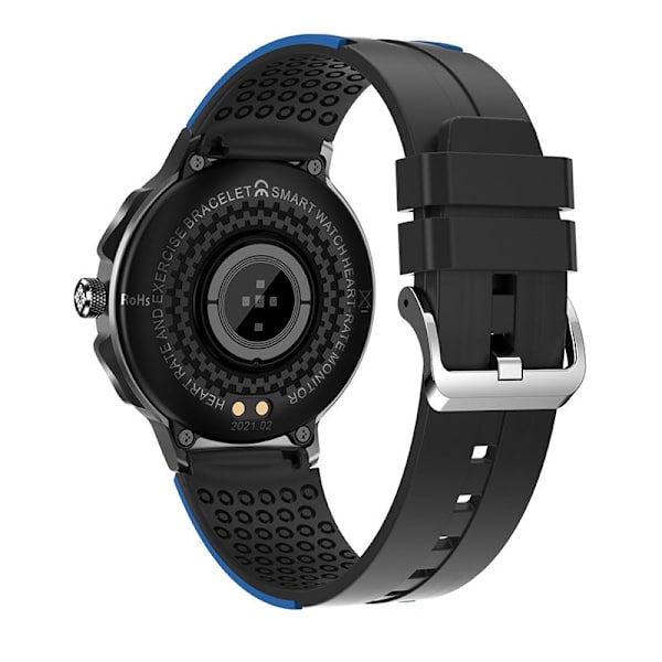 Klocka med pulsmätning, meddelandepåminnelse, Bluetooth, stegräkning, smart armband, sportklocka, en del Red