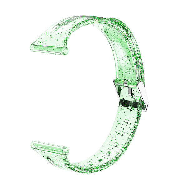 Silikone TPU transparent urrem til Apple og Samsung ure 42/44 glitter green