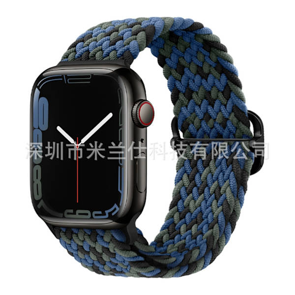 Klockarmband för Apple Watch iWatch 38/40/41/42mm-S10 31 blå kamouflage
