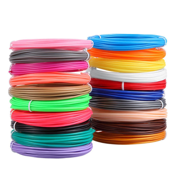 PLA Värillinen Hajuton Turvallinen Muovi 3D-kynän Filamentti Halkaisija 1,75 mm 3D-tulostuskynälle Lasten Syntymäpäivä Luova Joululahja 15 Meter-3 Color