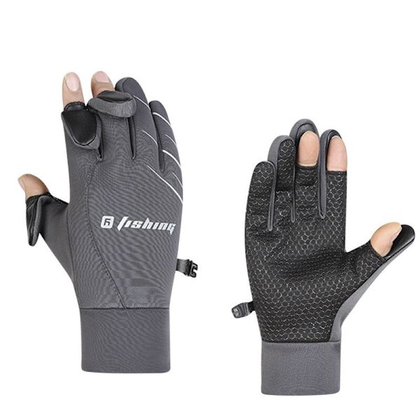 Nya Vinterhandskar Motorcykel Skidhandskar Klätterhandskar Utomhus Cykling Vattentäta Anti-halk Plysch Tjocka Varma Vantar Handskar För Män A-Navy Blue 19-23cm