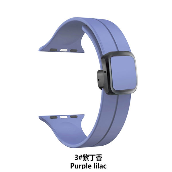 Kellon ranneke Apple Watch iWatch Yhteensopiva: 1/9 sukupolvi SE 38/40/41/49mm 17 lila