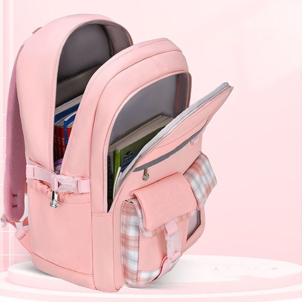 Ortopædiske skoletasker til børn, pigetaske, primær skoletaske, prinsesse rygsæk, skoletaske, rygsæk Sac Mochila S pink
