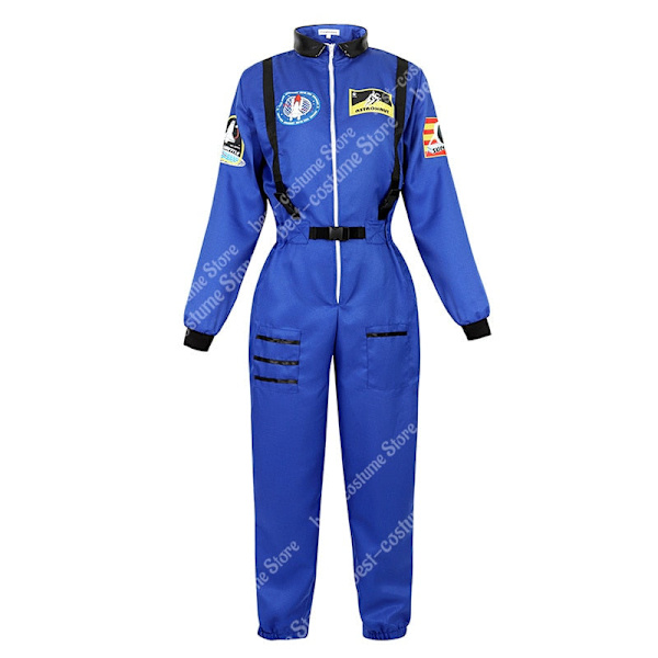 Astronaut Kostume Mænd Halloween Kostume til Kvinder Jumpsuits Astronautdragt Voksen Cosplay Kostumer men white M