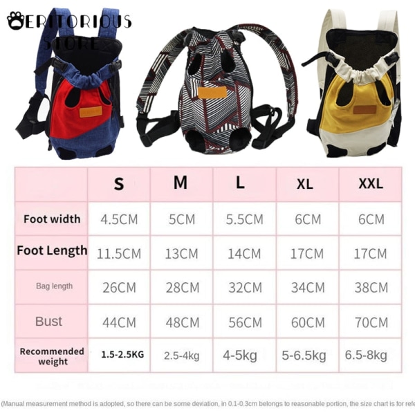 Bärväska för hund Ryggsäck Mesh Utomhus Reseprodukter Andningsbara Axelväskor för Små Kattungar Hundar Katter Dropshipping E S for 1.5-2.5kg