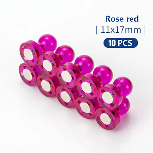 10 st Trycknålar Kontor häftstift Starka Neodymmagneter Konmagneter Supermagnet anslagstavla Schack Magnetiska trycknålar 10pcs crystal 21X15