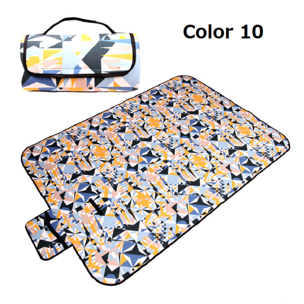 Bärbar Hopfällbar Picknickmatta Utomhus Campingmatta Nationell Stil Tryckt Tjockare Fuktsäker Pad Strandfilt Baby Turistmatta Color 17 150x100cm