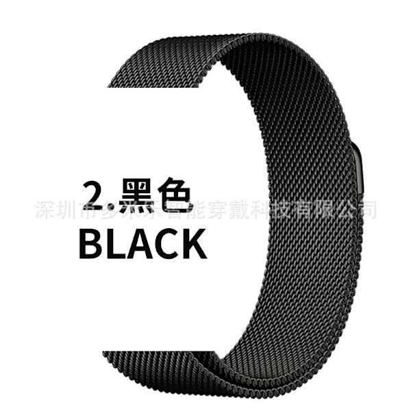 Urrem til Apple Watch iWatch til 42/44/45/49/S10-46mm sort