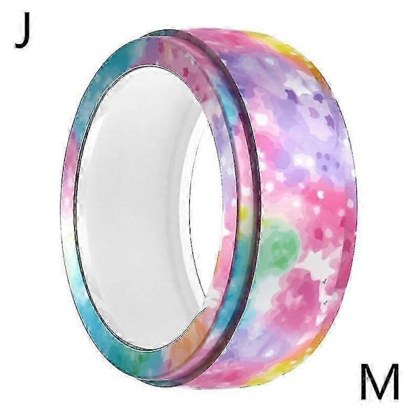 Ringbeskyttelseshylse Ringinnpakning for Oura Ring Gen3 Trykt Silikondeksel Boris Starry sky M