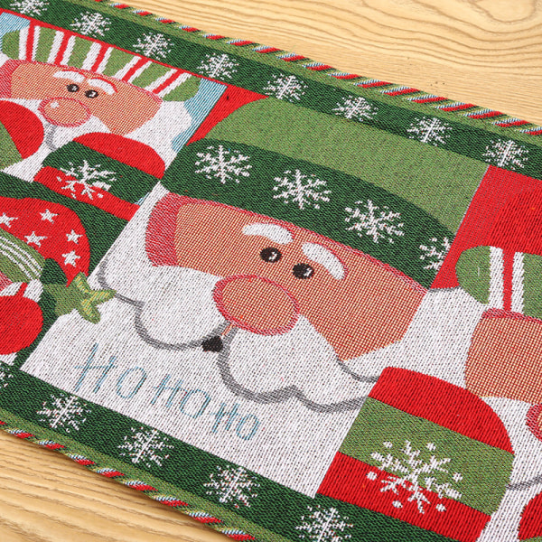 Joulukoristeet Neulottu Kangas Pöytäliina Ruokapöytä Joulupukki Koristelu Kodin Sisustus New table runner for the elderly