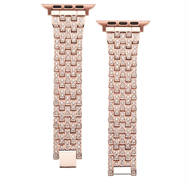 Klockarmband för Apple Watch iWatch för S10-42mm 38/40/41mm Rosrosa