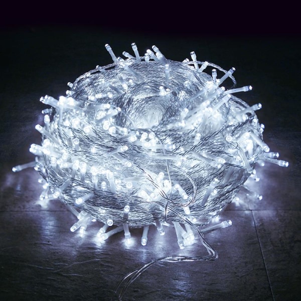 100LED Ljusslinga Jul Ljusslinga Julgran Nätkontakt Inomhus Utomhus Trädgård Fest Dekoration Multicolor EU Plug