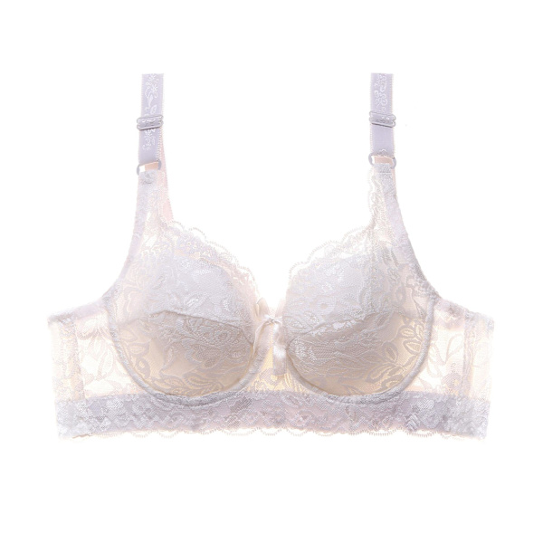 Plus Size BH'er til Kvinder Fuld Dækning Sexet Blonde Push Up BH Justerbar Fuld Cup Stor Størrelse BH Stor Cup Black 42C