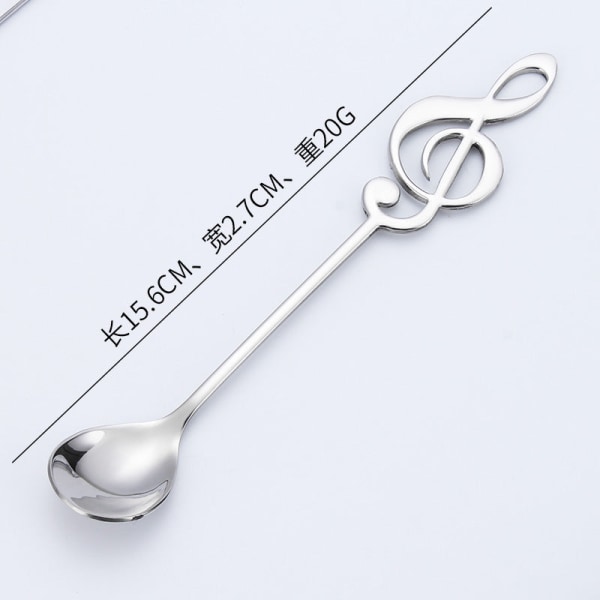 Color Note 304 Ruostumattomasta teräksestä valmistettu lusikka, verkkokuvioitu punainen kahvi-, maito-, tee- ja jälkiruokalusikka pyöreällä päällä Note 12.9cm (black)