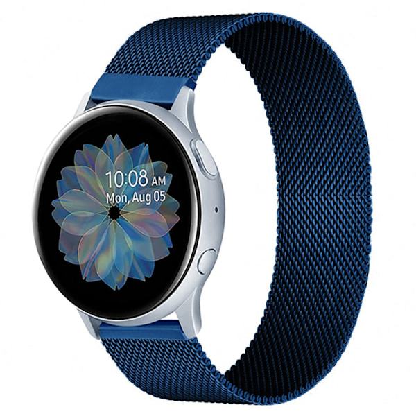 20mm 22mm magneettinen ranneke Samsung Active 2 40/44mm Gear S3 -rannekkeelle Huawei GT/GT2/2e Galaxy watch 3/4 Classic 45/42mm -ranneke blue 20mm watchbands