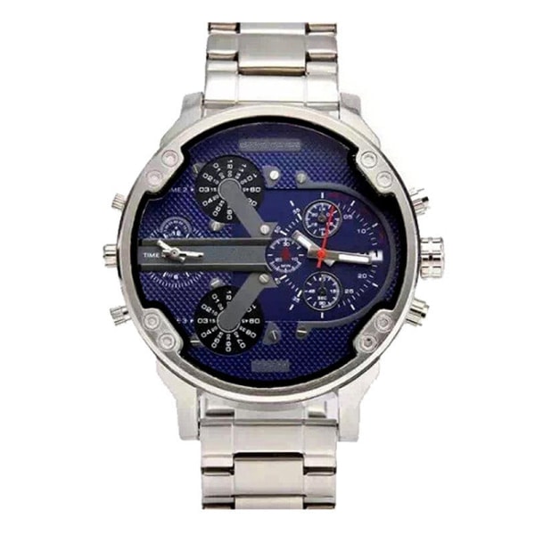 Klokke Herreklokke Personlighet Stor Urskive Klokke Trend Metall Kvarts Klokke 7333 full gold belt