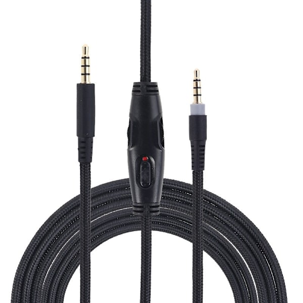 Til -HyperX Cloud Alpha/-HyperX Cloud Flight Hovedtelefonkabel Lydkontrol Hovedtelefonkabel Black