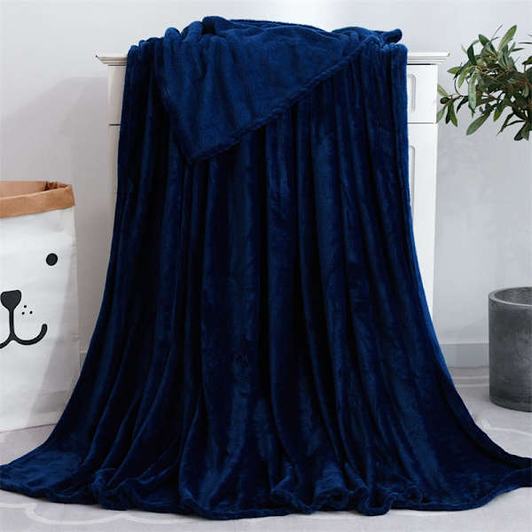 Ensfarvet Tæppe Koral Fleece Tæppe Gave Aircondition Tæppe Flanel Tæppe Yoga Overtrækstæppe Brick Red 70 * 100cm bare blanket