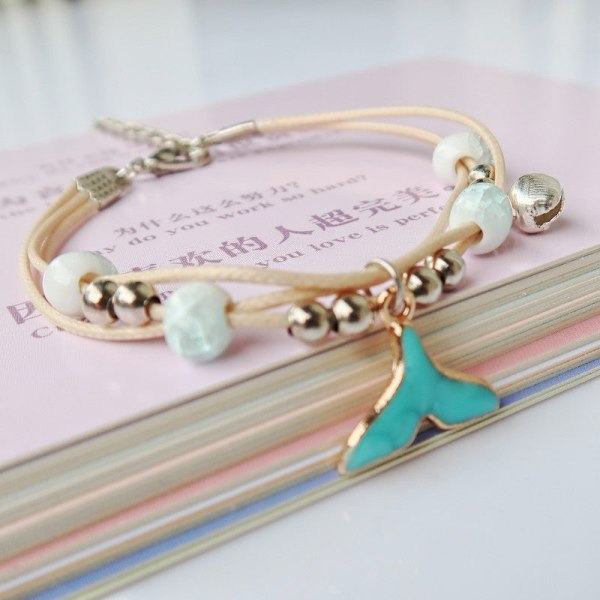 Glas Torkad Blomma Växt Armband Koreansk Enkel Personlig Hipster Körsbärsblom Studentpresent Keramisk Prydnad 15 small round leather dandelion