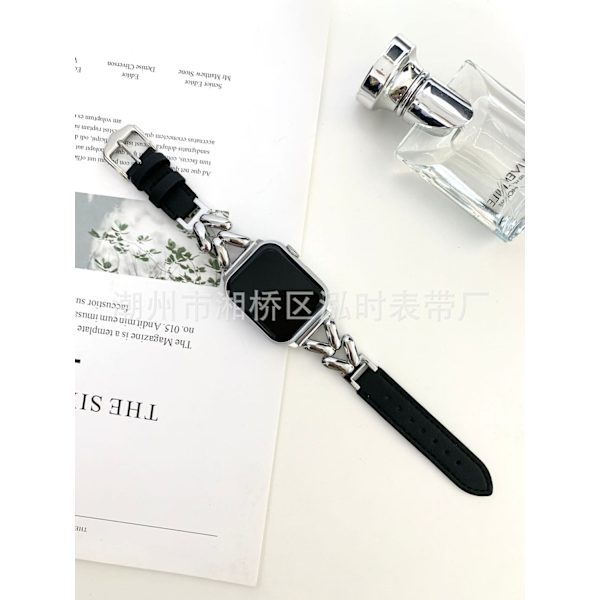 Kellon ranneke Apple Watch iWatch 38/40/41/42 10. sukupolven mm musta