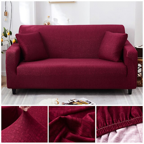 Elastisk sofabetræk med krydsmønster, strækbart all-inclusive sofabetræk til stue, sofabetræk til sofa og loveseat Color 13 2-seater 145-185cm