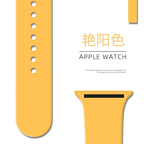 Kellon ranneke Apple Watch iWatch 38/40/41/42mm pidennetty/L 1 aurinkoinen väri