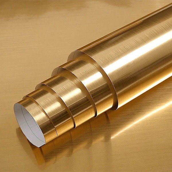 Självhäftande Marmortapet, Skala och Fäst Klistermärken Guld 40cm x 2m Golden 40cm x 2m