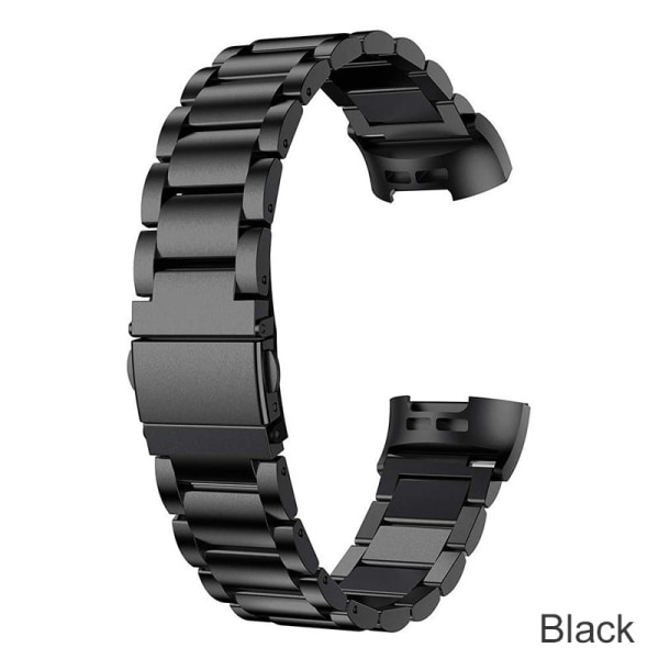 For Fitbit Charge 5 4 3 2 Smart Armbånd Rem Rustfritt Stål Klokkebånd Loop For Fitbit Charge 3 SE Svart Sølv Rem Correa Silver-Gold For Fitbit Charge 2