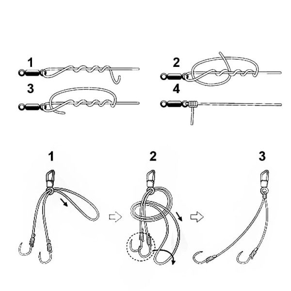 Fiskekrog Fiske Tønde Leje Rullende Hvirvel Solid Ring LB Lokkemad Konnektor 14 Størrelse Fiskegrej Tilbehør Fiskeværktøj 50-100 stk/æske 50pcs size14  6mm  3kg