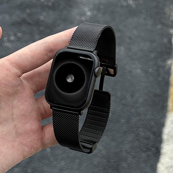 Klockarmband för Apple Watch iWatch för 1-9 generationer: 38-40-41mm/s10 42mm svart