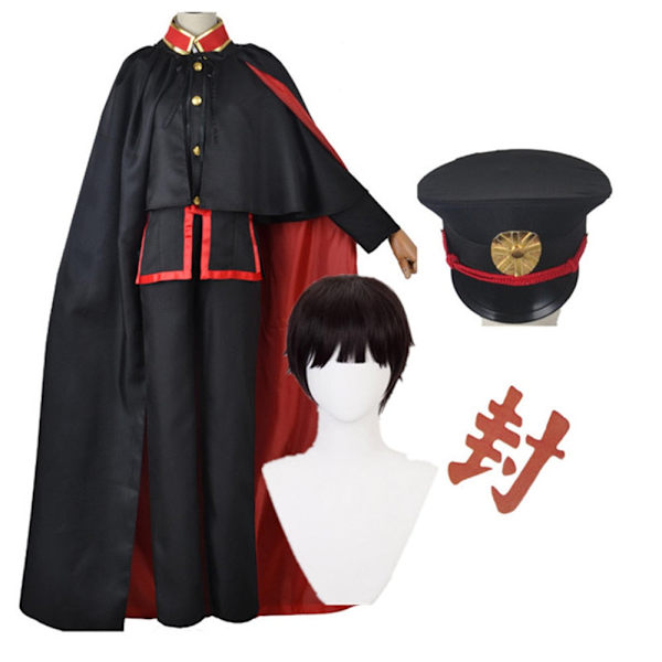 Anime Toilet Bound Hanako kun Jibaku Shounen Hanako Kun Uniform Cosplay Kostumesæt A3 Only wig M
