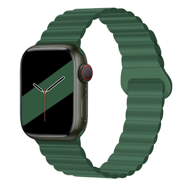 Klockarmband för Apple Watch iWatch 38/40/41MM stark magnetisk attraktion Armégrön