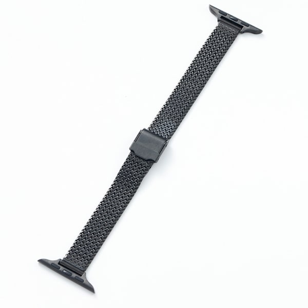 Klockarmband för Apple Watch iWatch 38/40/41MM svart snäppfäste