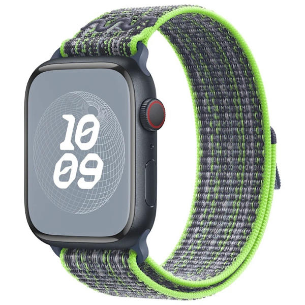 Klockarmband för Apple Watch iWatch 38/40/41/42mm-S10 ljusgrön med blå